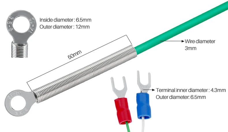 K style thermocouple 1 K style thermocouple 1